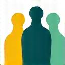 Icona di un gruppo di persone unite, simbolo di community